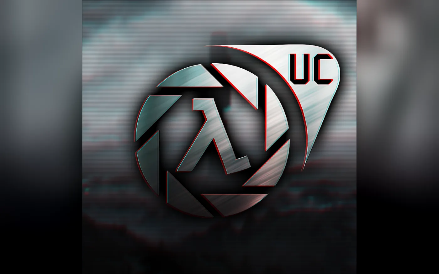 Unforeseen Consequences emblem, a Half-Life lambda inside a stylised UC ring